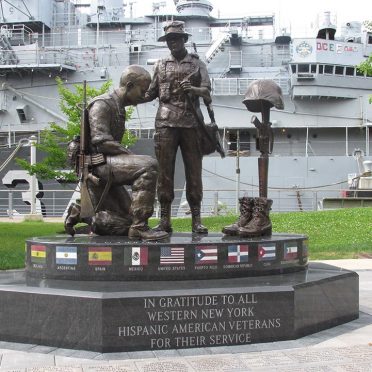 Hispanic American Veterans Civic Memorial | Western, NY | Black Mist