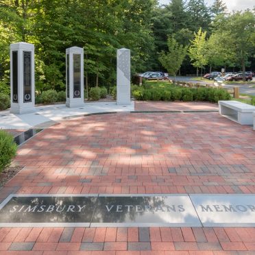 Simsbury Civic War Memorial | Simsbury, CT | Blue Gray & Starlight Black